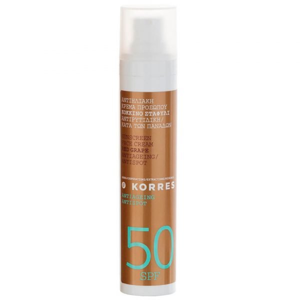 Korres Natural Red Grape Anti-Spot Face Sunscreen Spf50 50 Ml