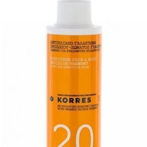Korres Suncare Spray Youghurt Spf 20 150 Ml Aurinkovoide