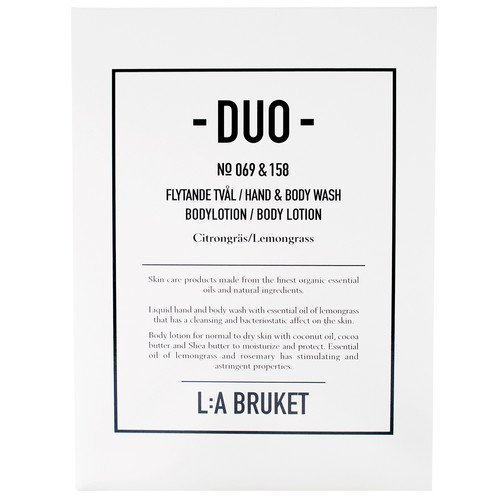 L:A Bruket Citrongräs Soap + Bodylotion Duo