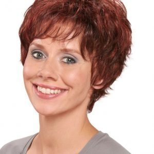 Lofty Peruukki Karin Mahonki / Granaatinpunainen Raidoitettu