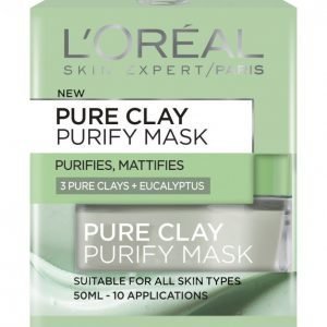 Loreal Pure Clay Purify Mask Kasvonaamio 50 Ml