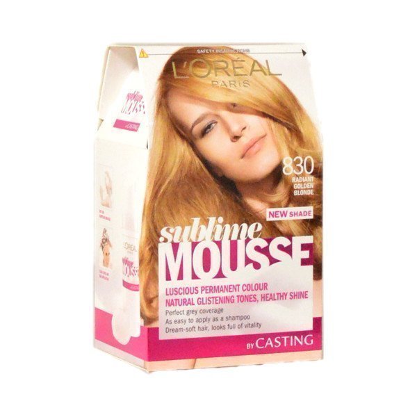 L'oreal Sublime Mousse Hair Colour 830 Radiant Blonde Hiusväri
