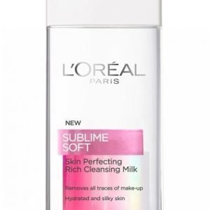 L'oréal Paris Sublime Soft Rich Cleansing Milk 200ml Puhdistusmaito