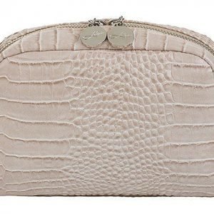 Lulu's Makeup Bag Beige Croco
