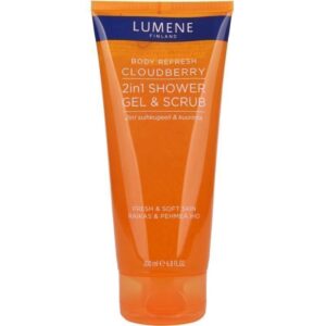 Lumene Body Refresh Cloudberry 2in1 Shower Gel & Scrub 200ml