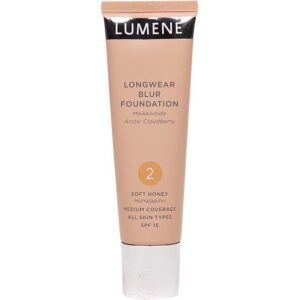 Lumene Longwear Blur Foundation 2 Soft Honey SPF15 30ml