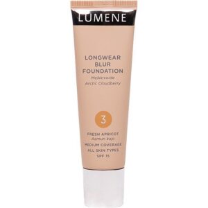 Lumene Longwear Blur Foundation 3 Fresh Apricot SPF15 30ml