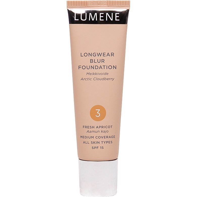 Lumene Longwear Blur Foundation 3 Fresh Apricot SPF15 30ml