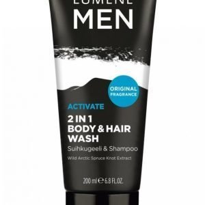 Lumene Men Activate 2in1 Body & Hair Wash 200 Ml Suihkugeeli