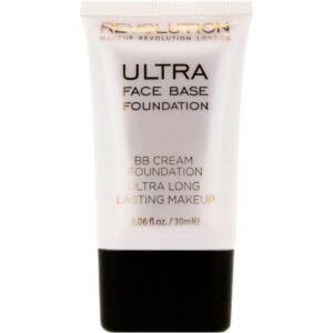 Makeup Revolution Ultra Face Base Foundation BB Cream Foundation Ultra Long Lasting Makeup 09 Mid Tone 30ml