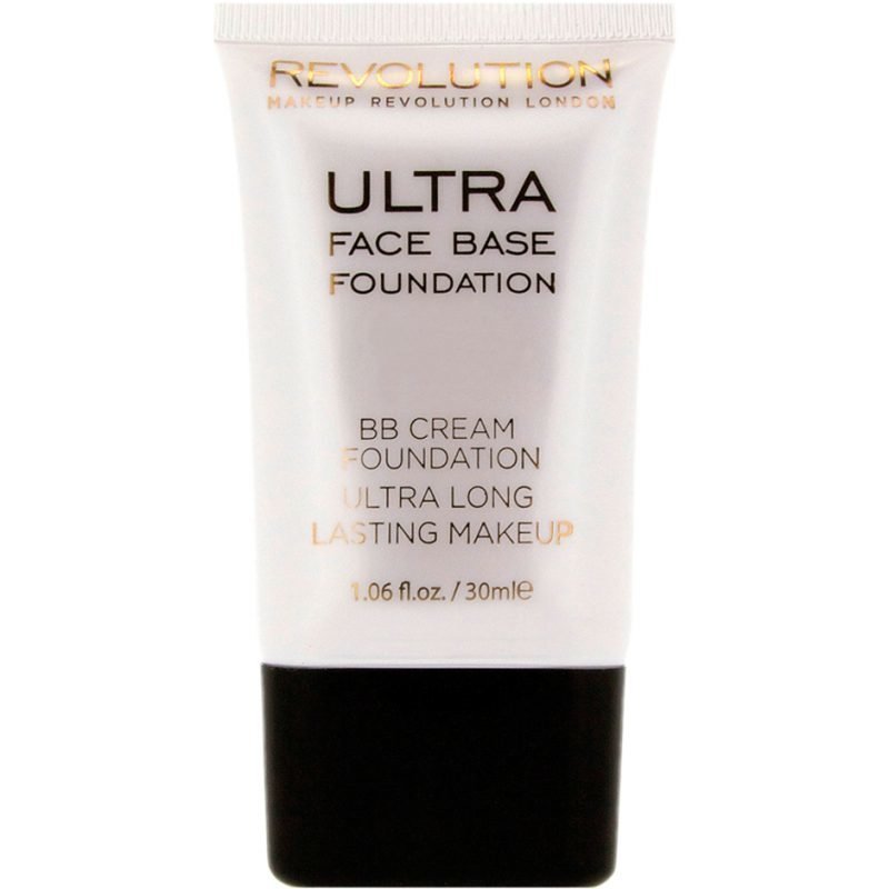 Makeup Revolution Ultra Face Base Foundation BB Cream Foundation Ultra Long Lasting Makeup 09 Mid Tone 30ml