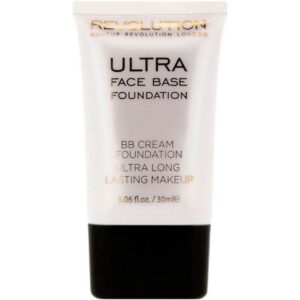 Makeup Revolution Ultra Face Base Foundation BB Cream Foundation Ultra Long Lasting Makeup 10 Mid Tone 30ml