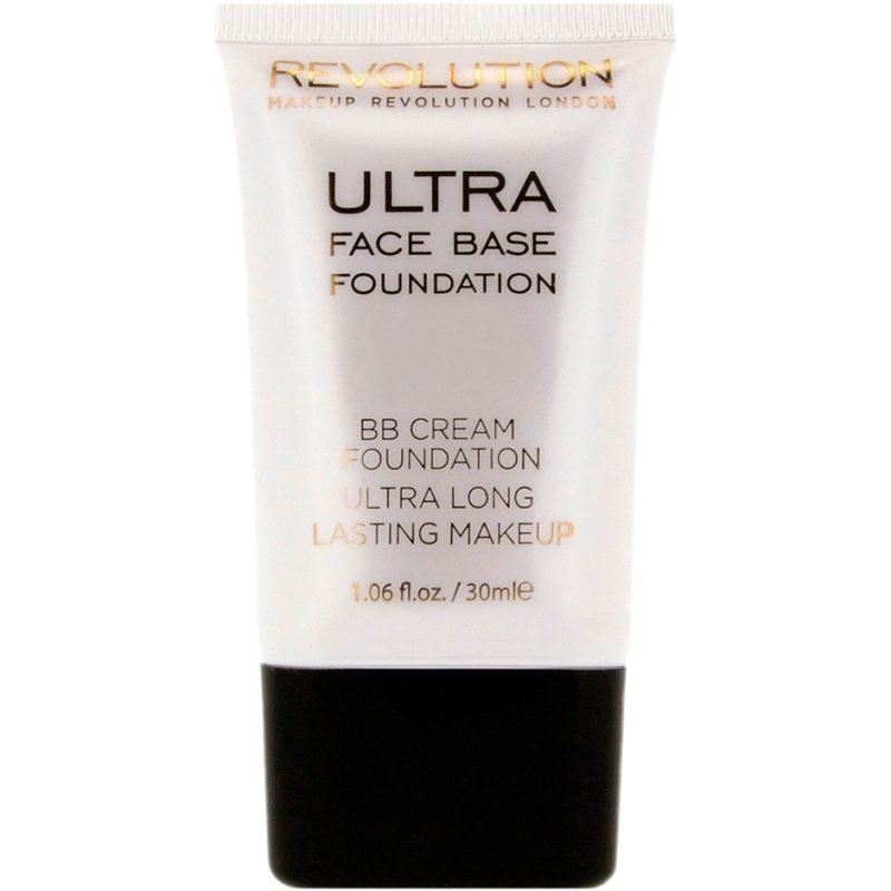 Makeup Revolution Ultra Face Base Foundation BB Cream Foundation Ultra Long Lasting Makeup 10 Mid Tone 30ml