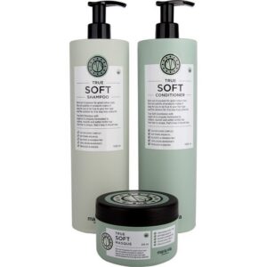 Maria Nila True Soft Trio Shampoo 1000ml Conditioner 1000ml Masque 250ml