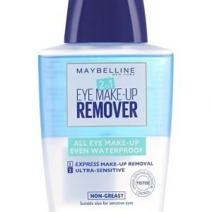 Maybelline 2in1 Eye Make Up Remover Silmämeikinpoistoaine 125 ml