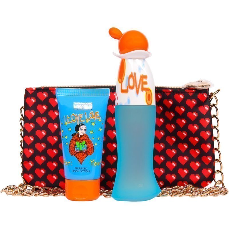 Moschino I Love Love EdT 50ml Body Lotion 50ml Purse