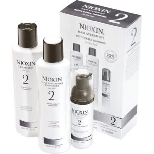 Nioxin Hair System Kit 2 (Fine Hair) Cleanser 150ml Scalp Revitaliser Conditioner 150ml Scalp Treatment 40ml