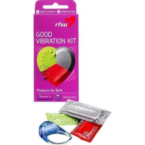 RFSU Good Vibration Kit 6 Mixed Condoms 1 Vibrator Ring
