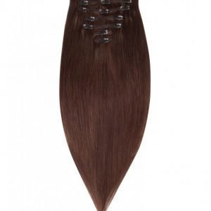 Rapunzel Of Sweden 50 Cm Clip-On Set Original 7 Pieces Hiustenpidennys Chocolate Brown