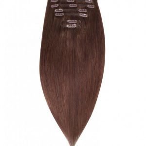 Rapunzel Of Sweden 50 Cm Clip-On Set Original 7 Pieces Hiustenpidennys Coffee