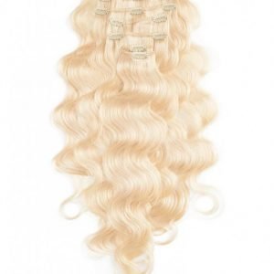 Rapunzel Of Sweden Clip-On Set Body Wave 60cm Hiustenpidennys Light Blond