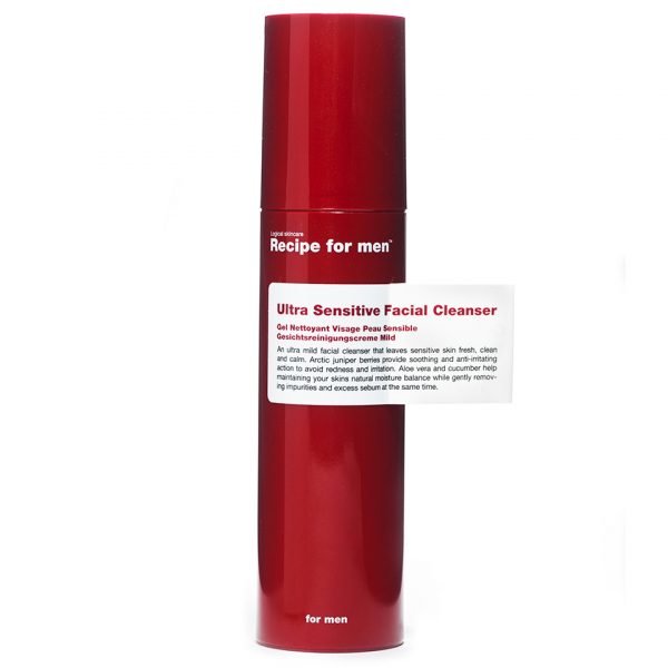 Recipe For Men Ultra Sensitive Facial Cleanser 100 Ml