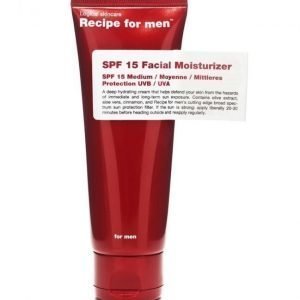 Recipe for men SPF 15 Facial Moisturizer 75ml