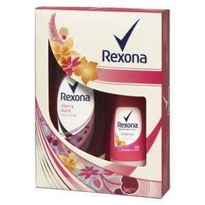 Rexona Tropical Suihkusaippua 250 Ml & Deo Roll-On 50 Ml Lahjapakkaus