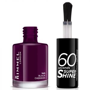 Rimmel 60 Seconds Super Shine Nail Polish 8 Ml Various Shades Black Cherries