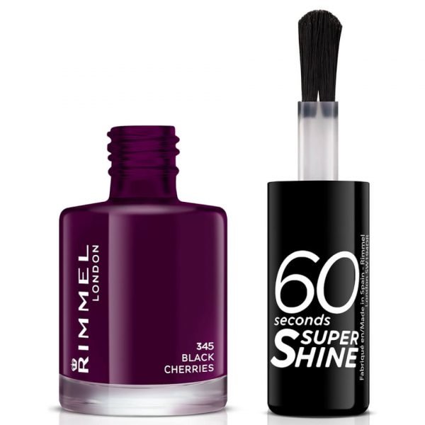 Rimmel 60 Seconds Super Shine Nail Polish 8 Ml Various Shades Black Cherries