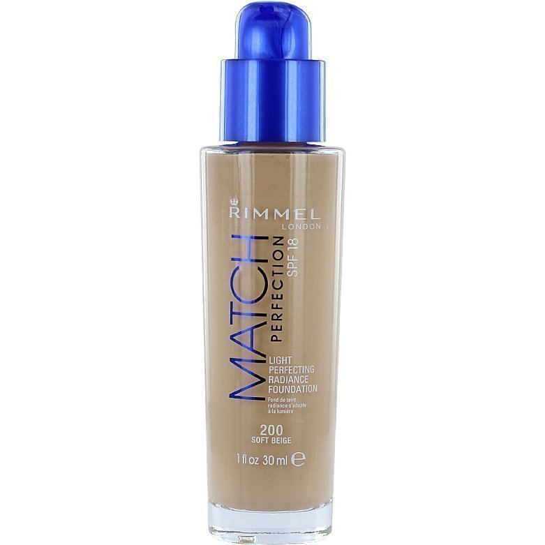 Rimmel Match Perfection Foundation SPF18 200 Soft Beige 30ml
