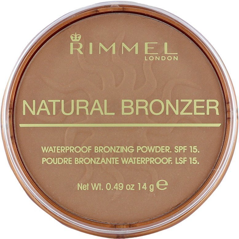 Rimmel Natural Bronzer Waterproof SPF15 Bronzing Powder 022 Sun Bronze 14g