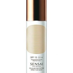 Sensai Silky Bronze Cellular Protective Spray For Body Spf 15 Aurinkosuojasuihke Vartalolle 150 ml