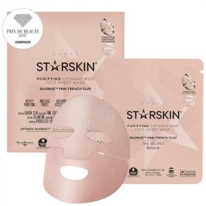 Starskin Silkmud™ Pink French Clay Purifying Liftaway Mud Face Sheet Mask