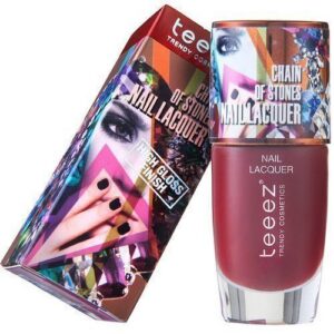Teeez Chain Of Stones Nail Lacquer Raging Ruby