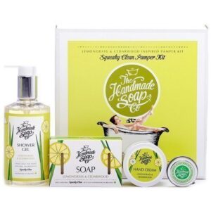 The Handmade Soap Squeaky Clean Pamper Kit Lemongrass & Cedarwood