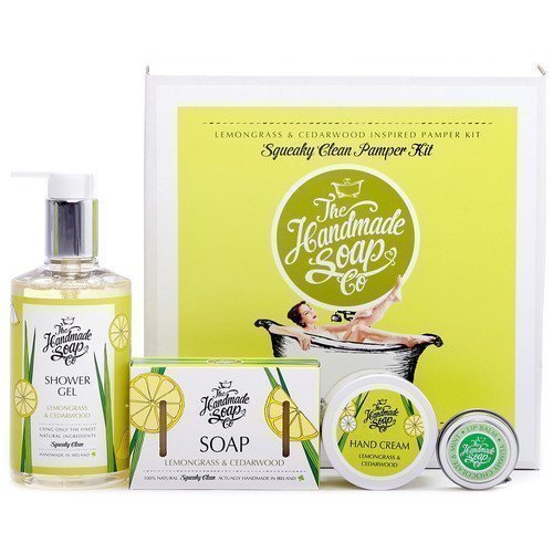 The Handmade Soap Squeaky Clean Pamper Kit Lemongrass & Cedarwood