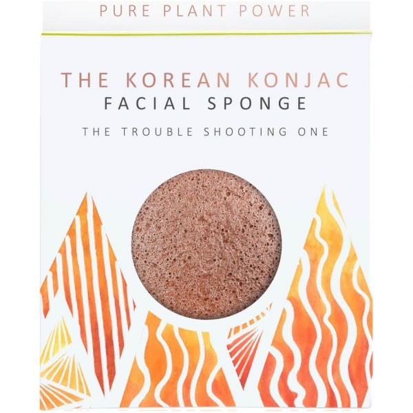 The Konjac Sponge Company The Elements Fire Facial Sponge Purifying Volcanic Scoria 30 G