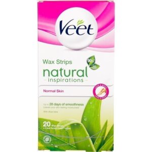 Veet Wax Strips Natural Inspiration Normal Skin 20 Wax Strips