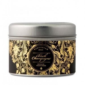 Victorian Candles Sense Tinbox Tuoksukynttilä Black Champagne