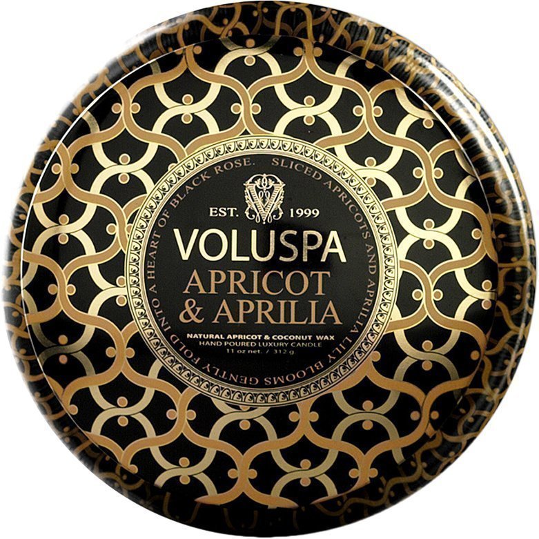 Voluspa Apricot & ApriliaWick Maison Metallo Candle 312g