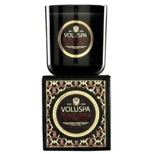 Voluspa Apricot & Coconut Wax Blend Perfumed Candle Black Figue & Chypre