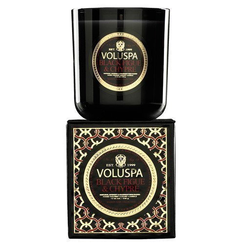 Voluspa Apricot & Coconut Wax Blend Perfumed Candle Black Figue & Chypre