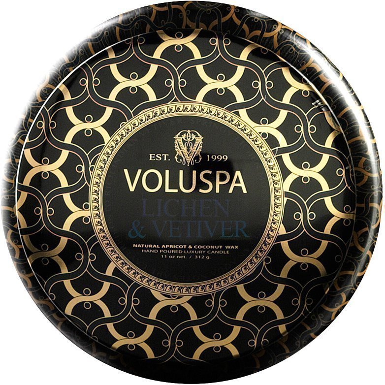 Voluspa Lichen & VetiverWick Maison Metallo Candle 312g