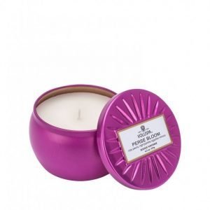 Voluspa Perse Bloom Decorative Tin Candle Tuoksukynttilä Valkoinen