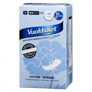 Vuokkoset Cotton Normal Pikkuhousunsuoja 28 Kpl