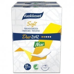 Vuokkoset Duo Soft Normal Pikkuhousunsuoja 2 X 42 Kpl