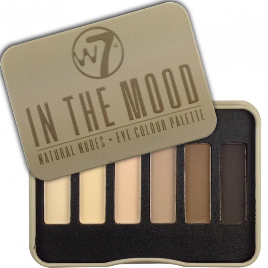 W7 In The Mood Natural Nudes 6pc Luomiväripaletti
