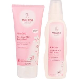 Weleda Almond Body Wash 200ml Body Lotion 200ml