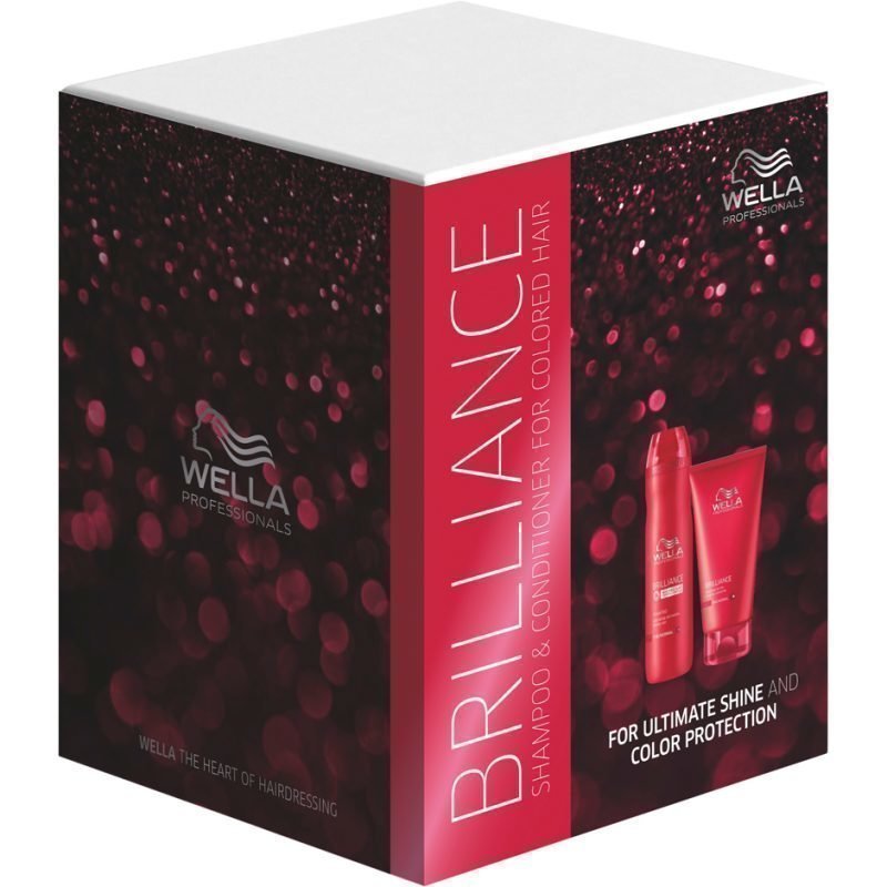 Wella Brilliance Set Shampoo 250ml & Conditioner 200ml For Colored Hair